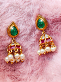 Kundan jhumka earring