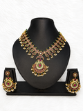 Antique Gold Temple Necklace Set